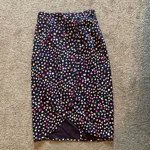 J.Crew navy print tulip skirt size 4